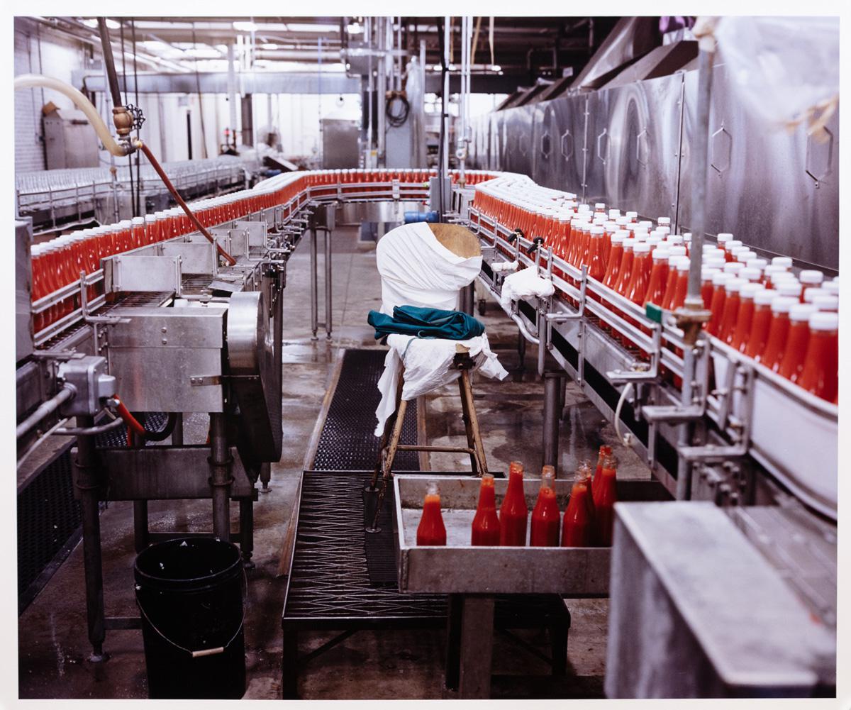 Photograph by Edward Burtynsky. Heinz Ketchup Bottling Plant