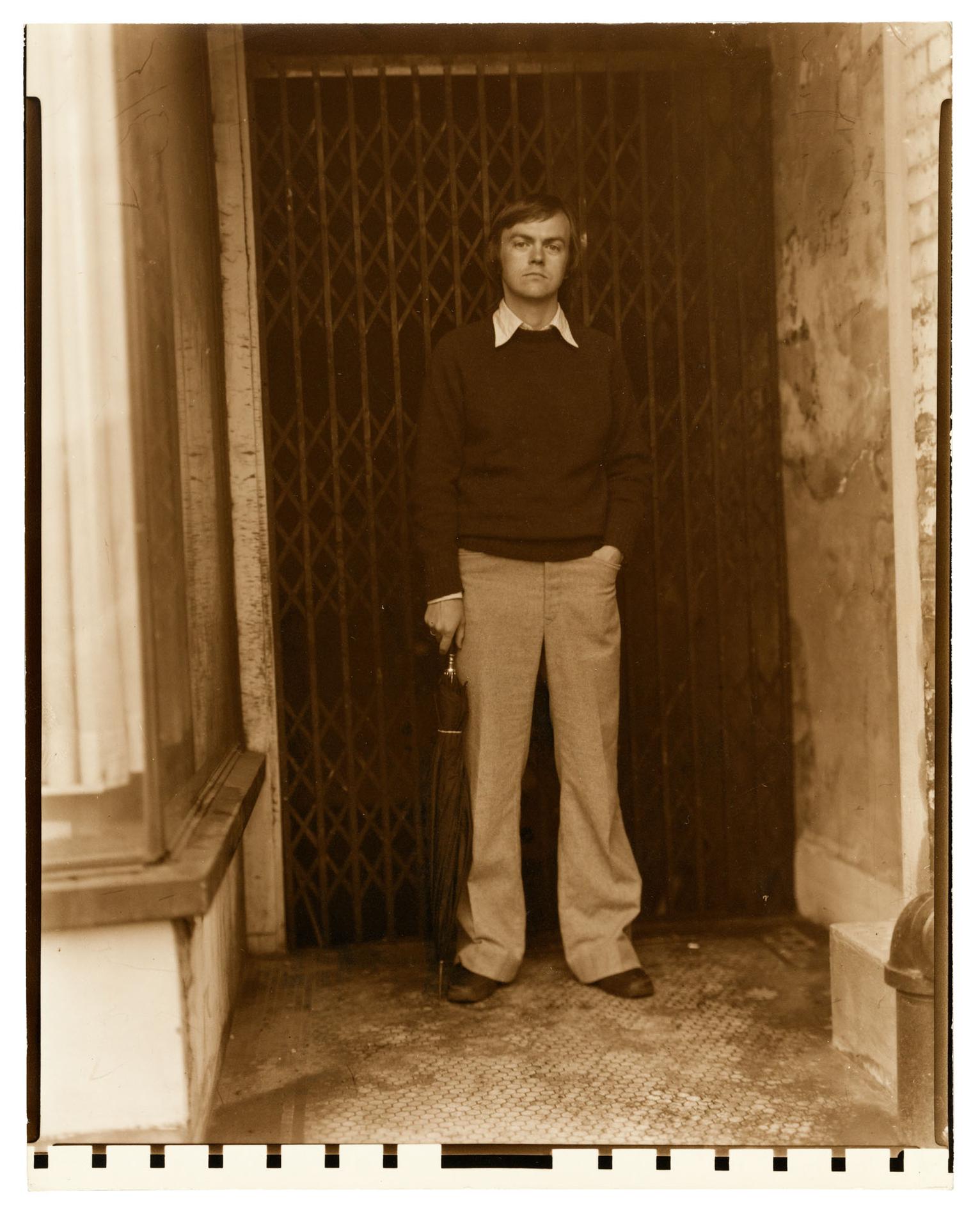 Portrait of a man in a doorway