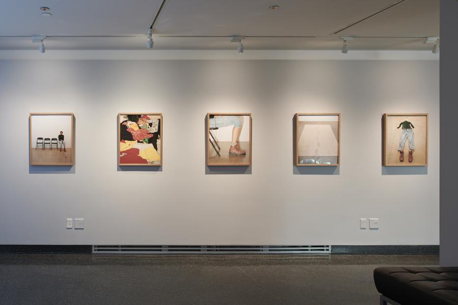 Installation view of Durga Rajah. I am not the Artist, I am the Photographer: a series of conceptual photo retakes at The Image Centre