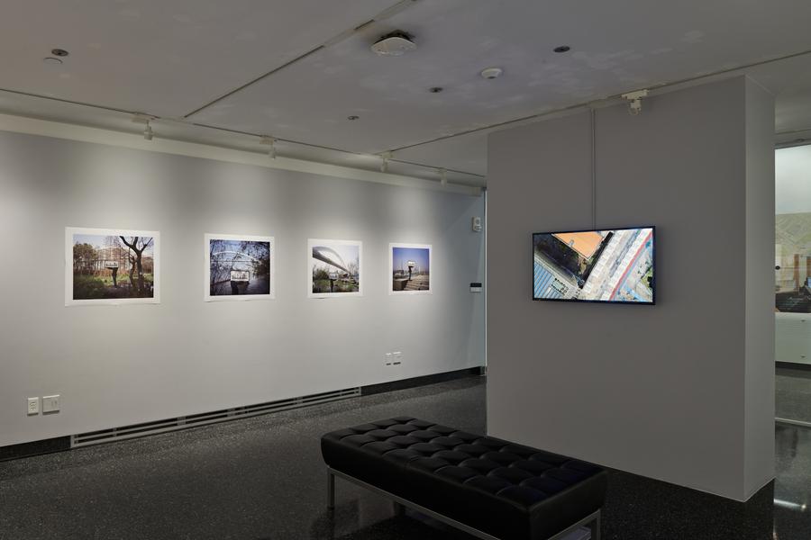 An installation view in the Student Gallery