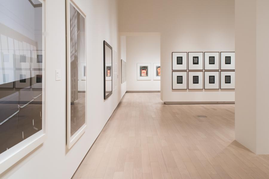 Hallway connecting different areas of the gallery