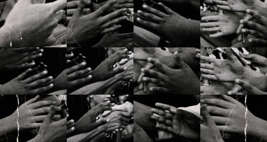 A collage of many different hands