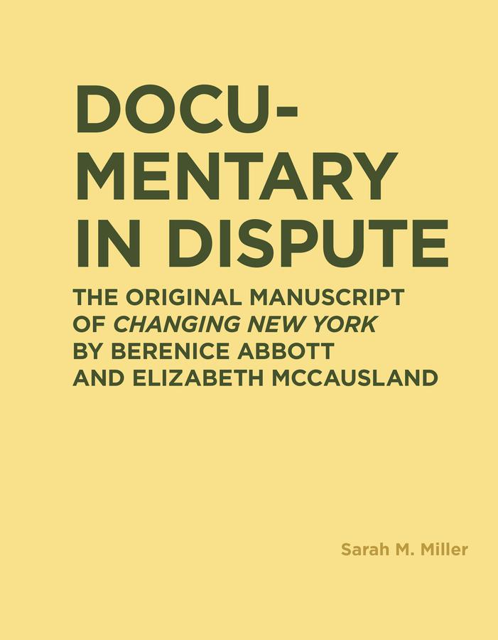 The front cover of Documentary in Dispute.