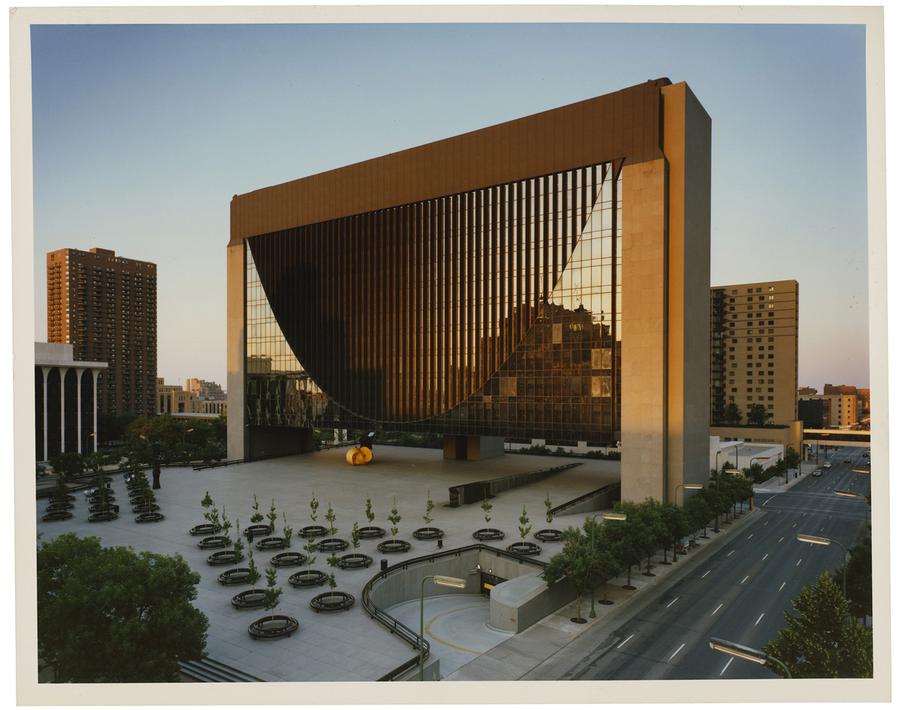 Photograph by Edward Burtynsky. A view of a bank building.