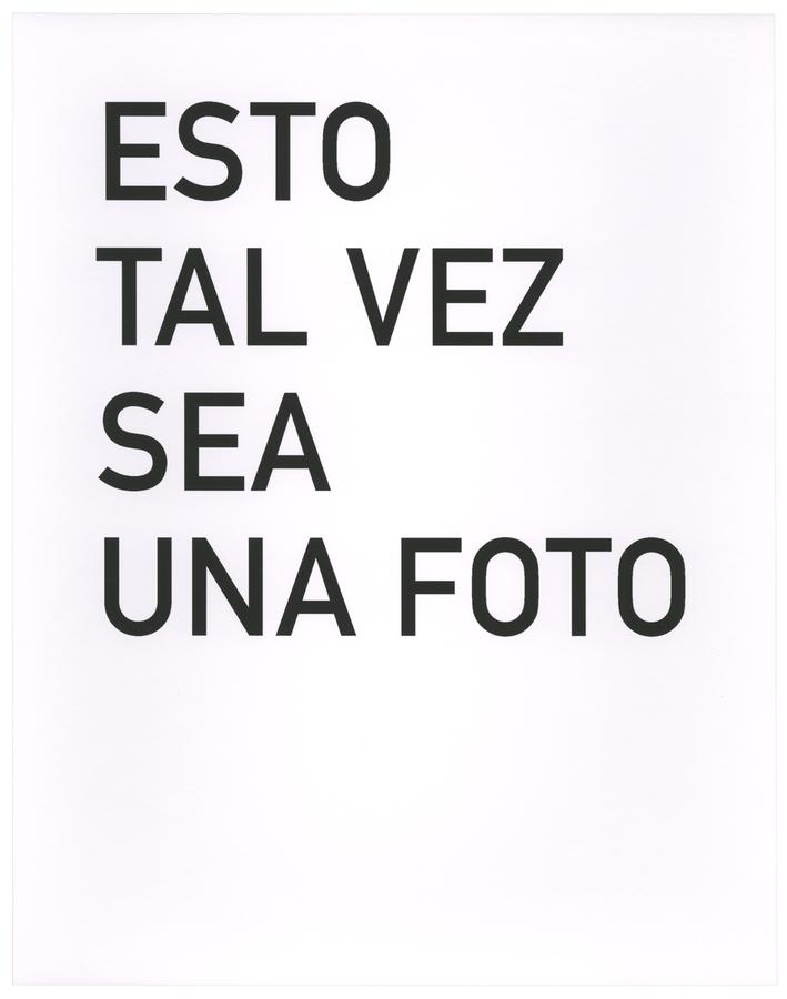 Blank page reading "ESTO TAL VEZ SEA UNA FOTO"