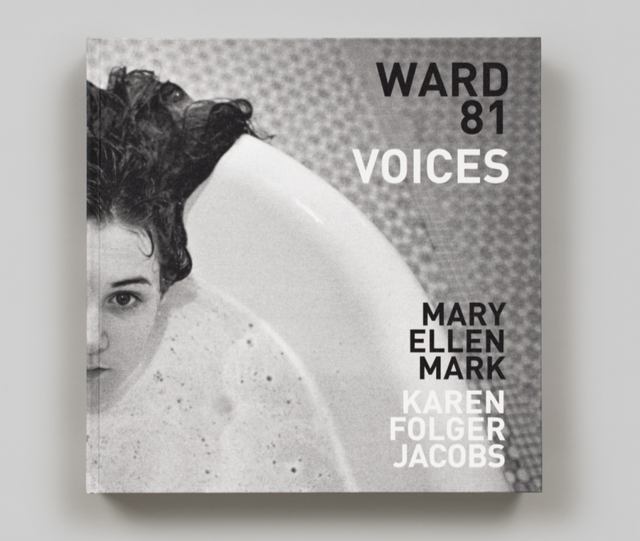 The cover of the Ward 81 Voices book, with a picture of a woman in a soapy bathtub with her hair draped over the edge. 2000w