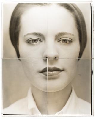 A photograph of a woman's face
